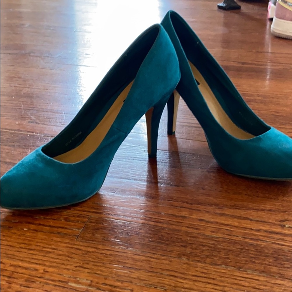 Forever 21 Blue Heels